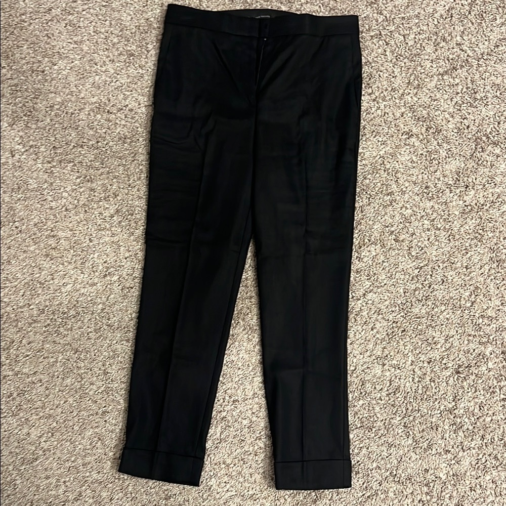 Ann Taylor Black Linen Dress Pants